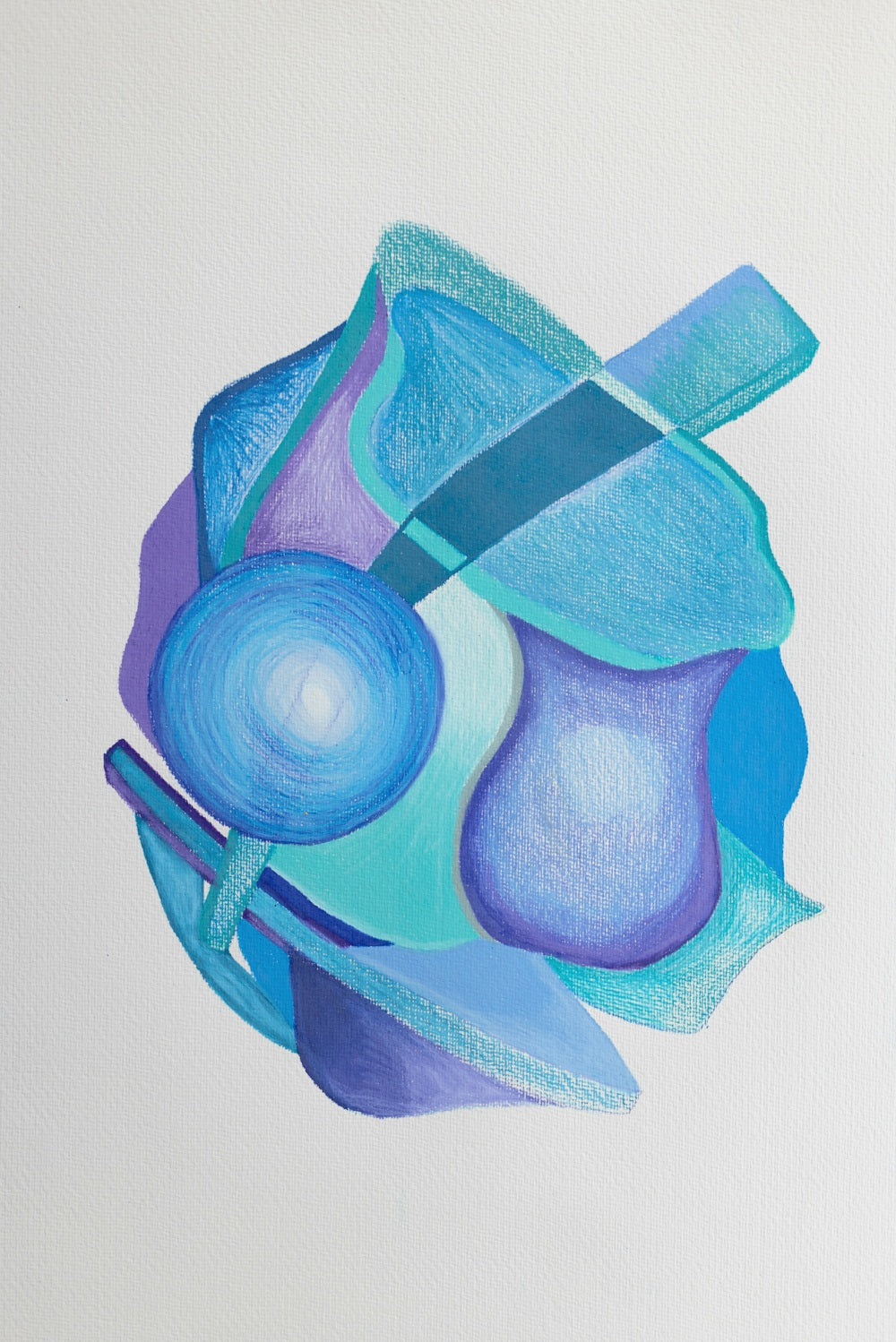 Original drawing-Blue Form