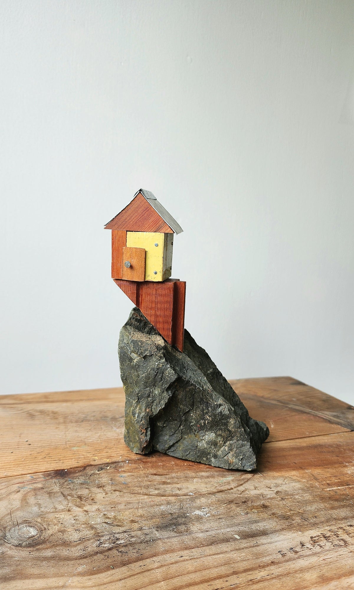 The Little Yellow House With The Wooden Door