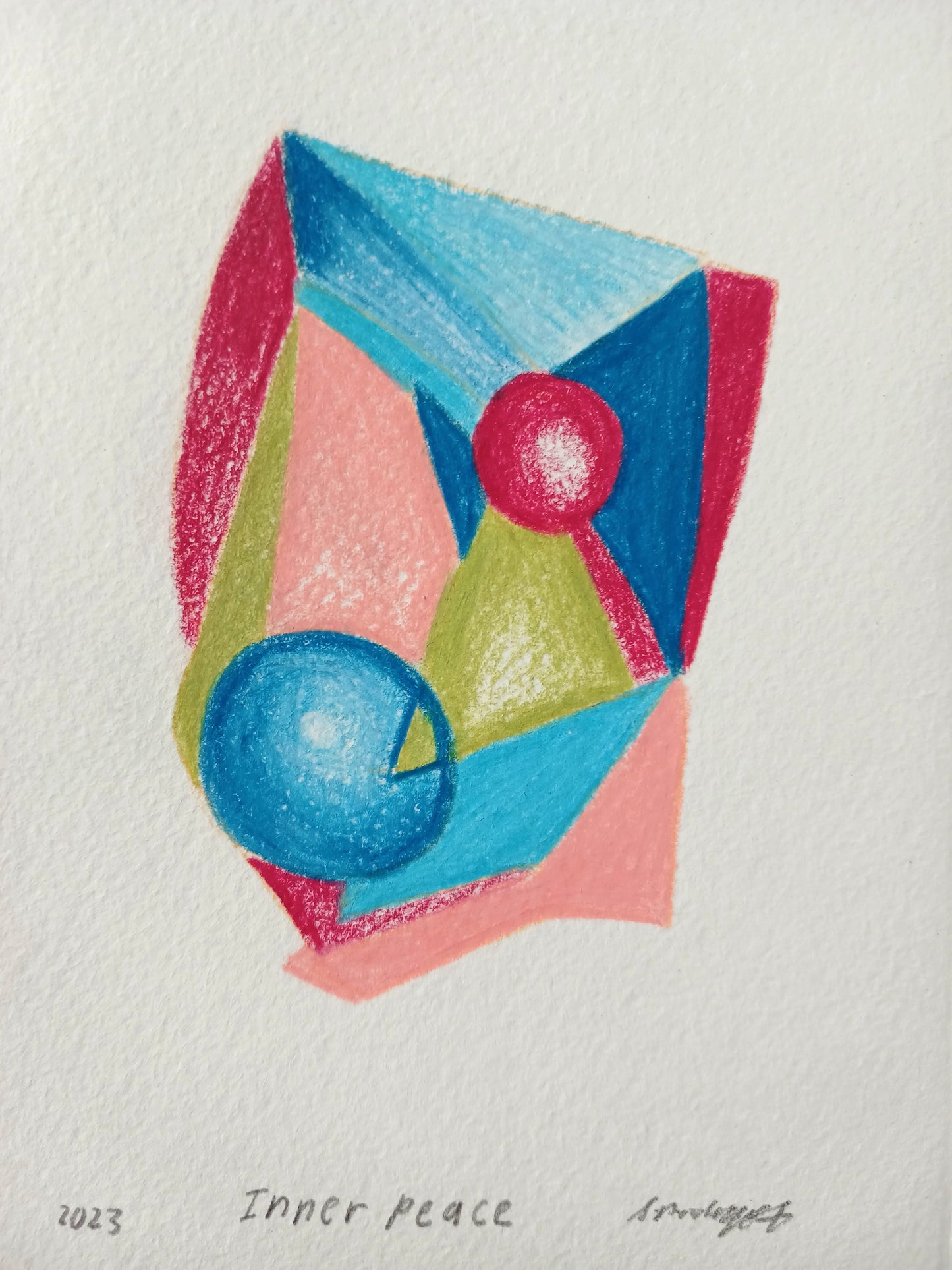 A6 original drawing "Inner peace"