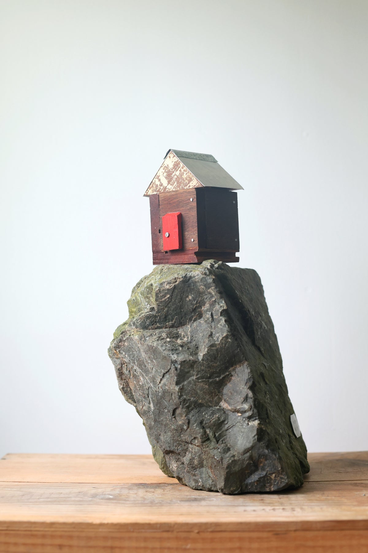 The Wooden House With The Red Door-AVAILABLE AT BLACK SHED ART SPACE