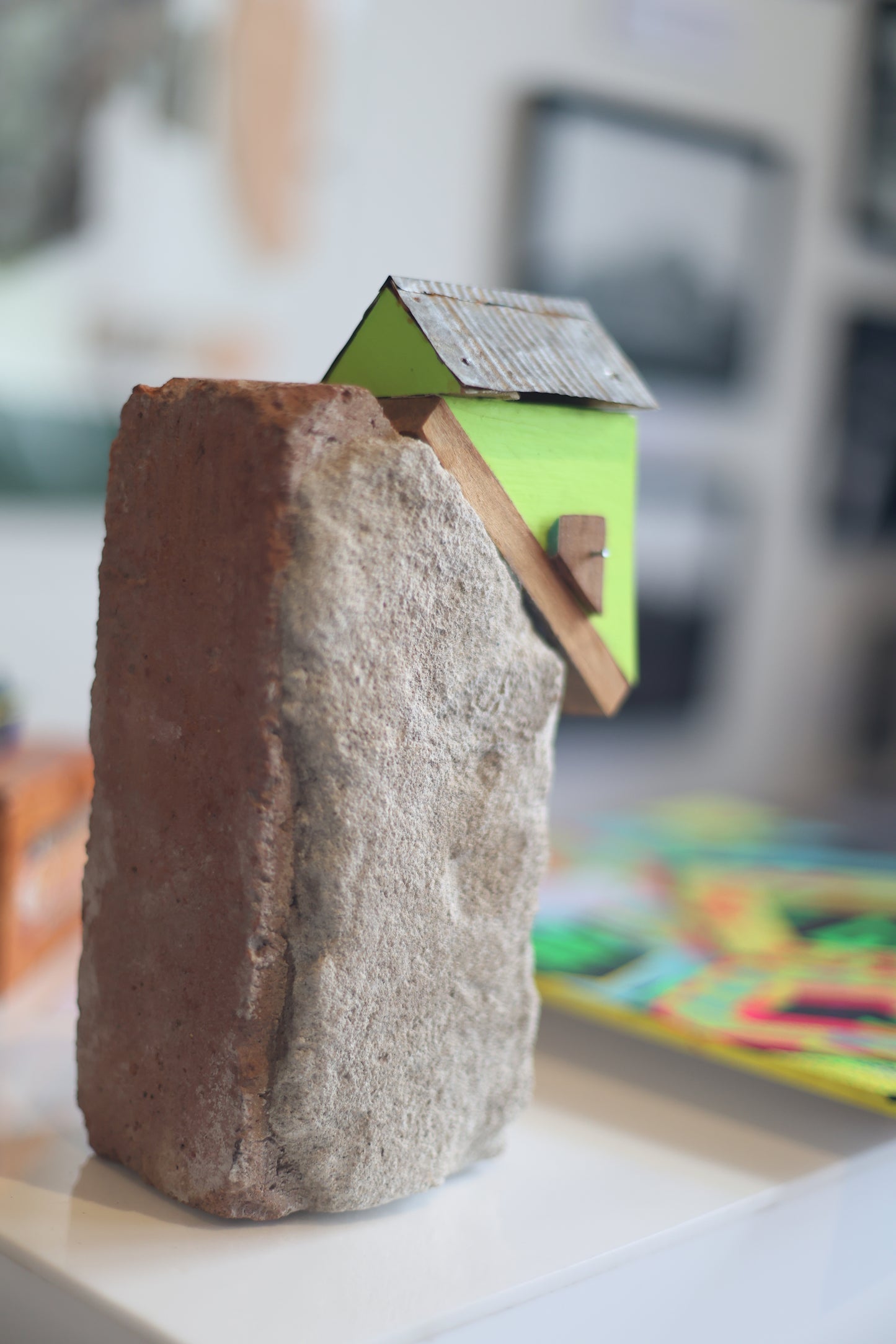 The Great Escape, lime green house- Fire brick edition