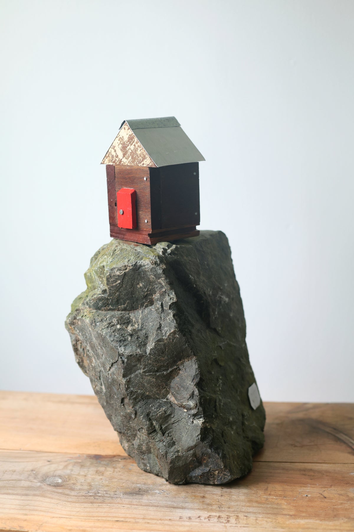 The Wooden House With The Red Door-AVAILABLE AT BLACK SHED ART SPACE