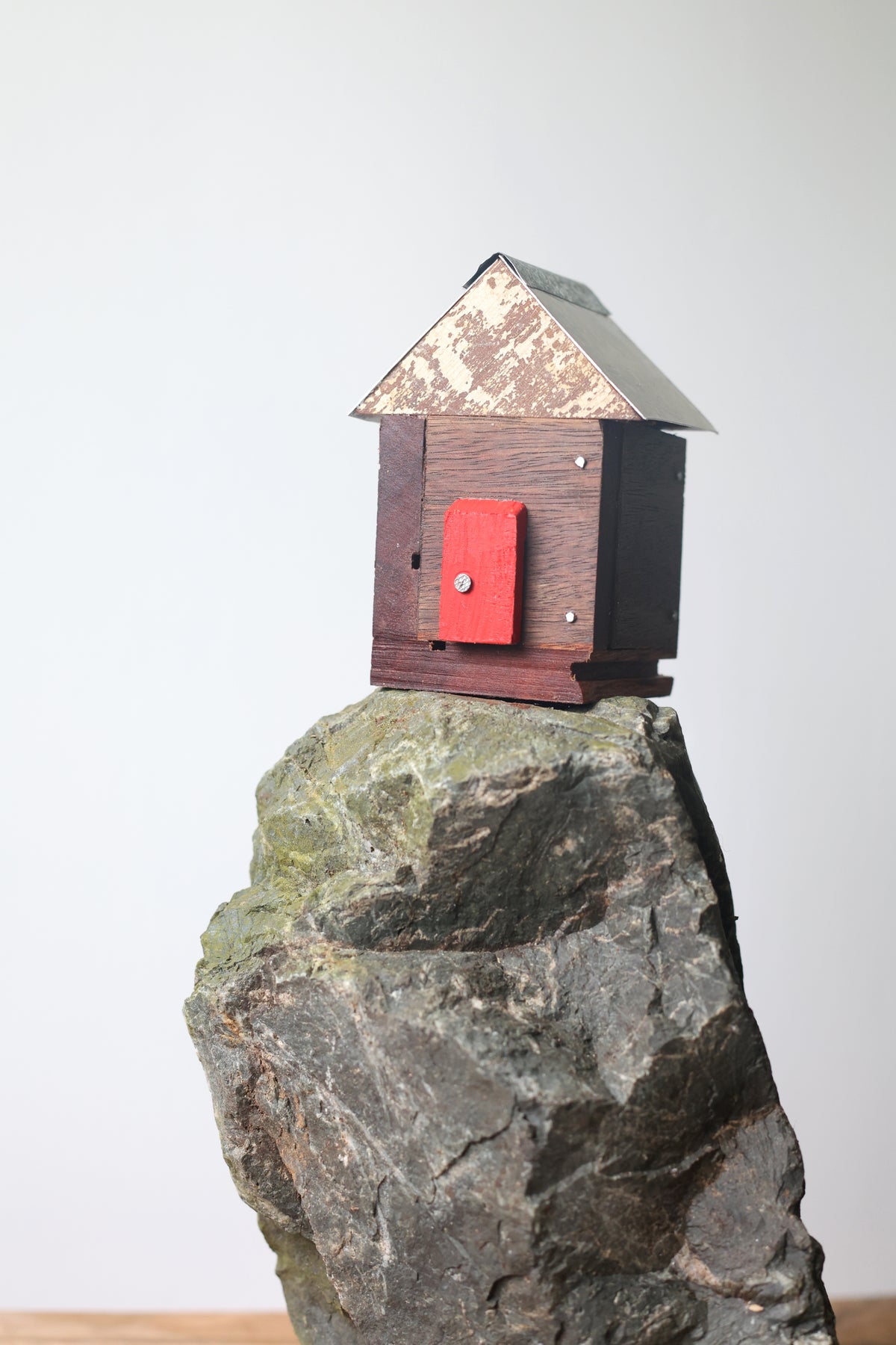 The Wooden House With The Red Door-AVAILABLE AT BLACK SHED ART SPACE