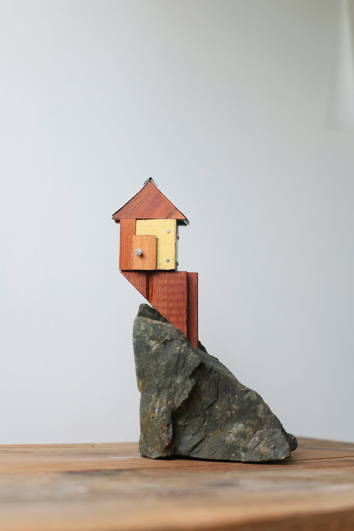 The Little Yellow House With The Wooden Door