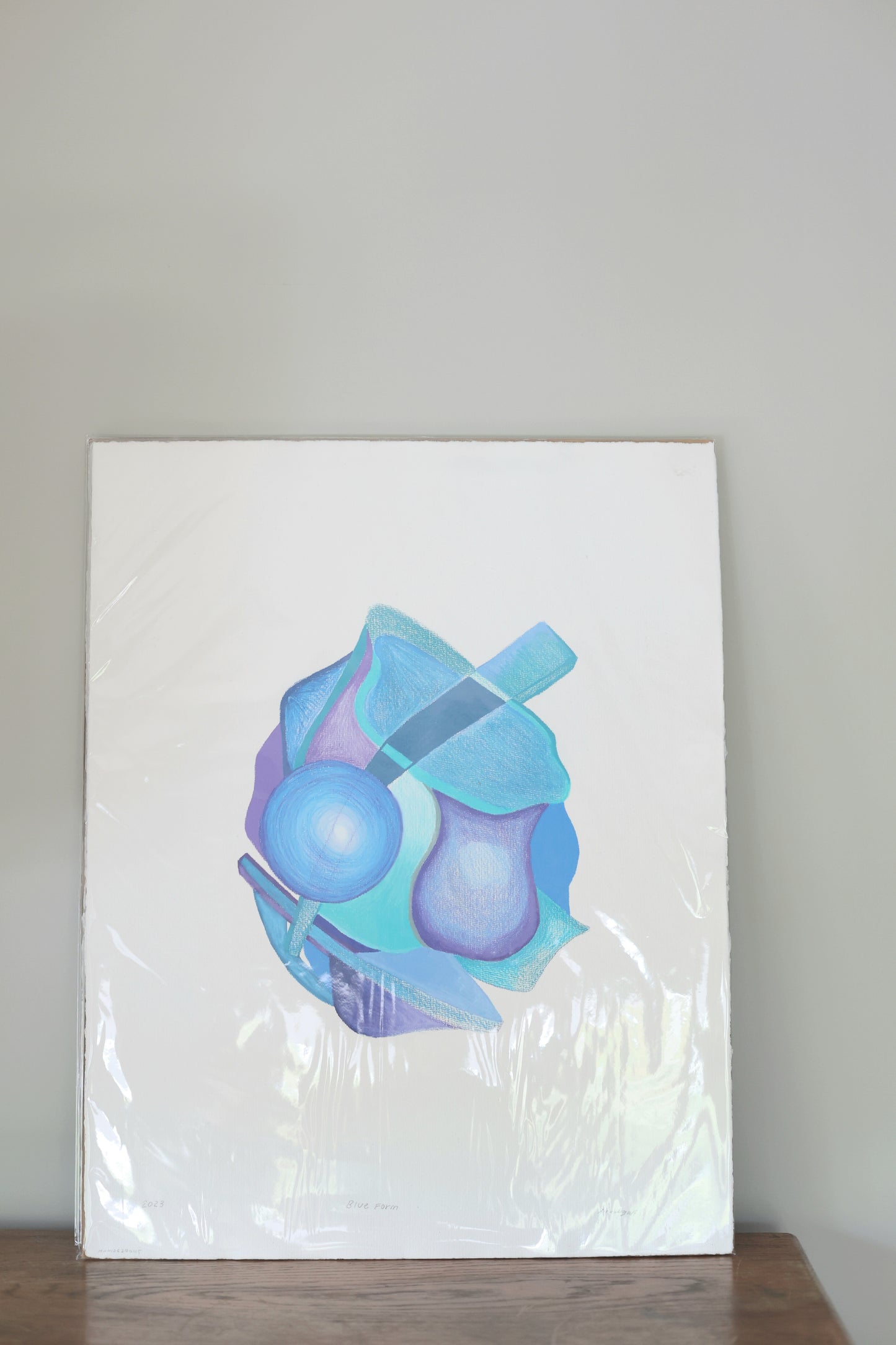 Original drawing-Blue Form