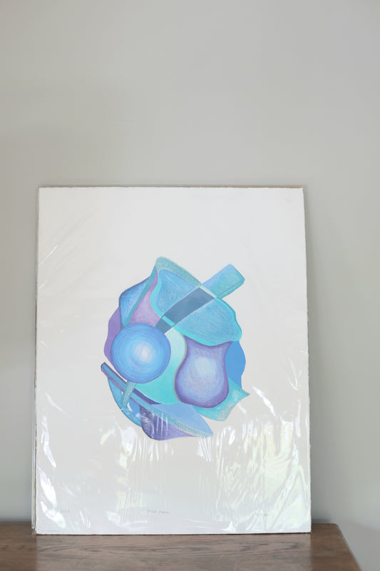 Original drawing-Blue Form