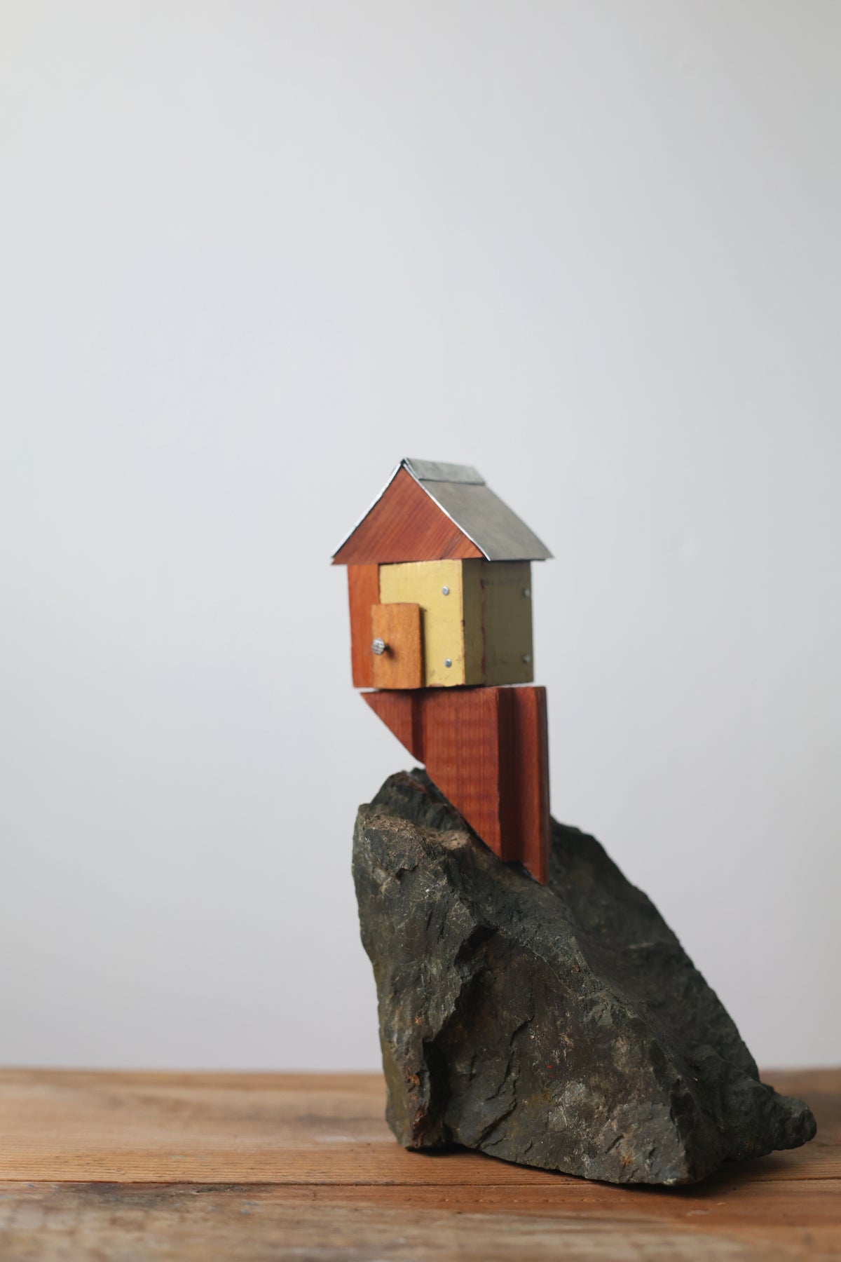 The Little Yellow House With The Wooden Door