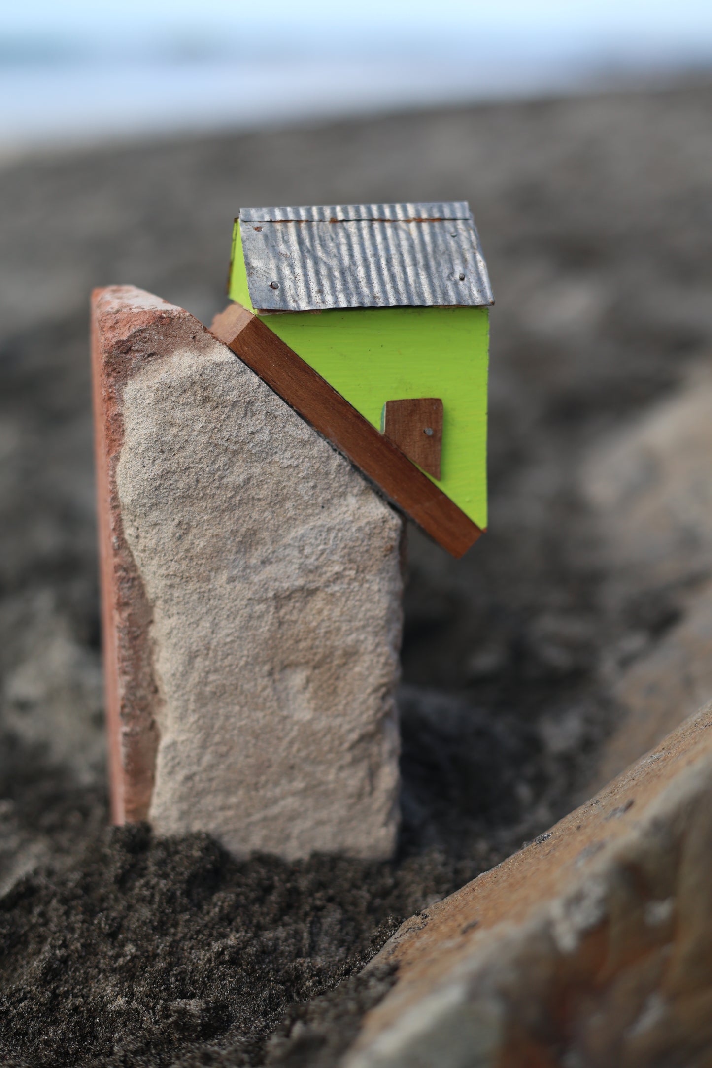 The Great Escape, lime green house- Fire brick edition